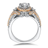 Diamond Halo Engagement Ring